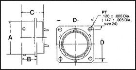 AMPHENOL INDUSTRIAL MS3112E16-26P