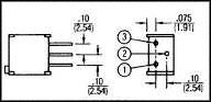 BOURNS 3299Y-1-102LF.