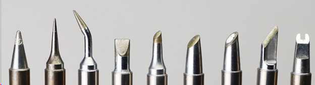 Different types of soldering tips